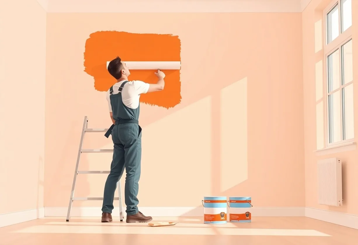 Peintre Fleury-Mérogis 91700 en intervention sur un chantier
